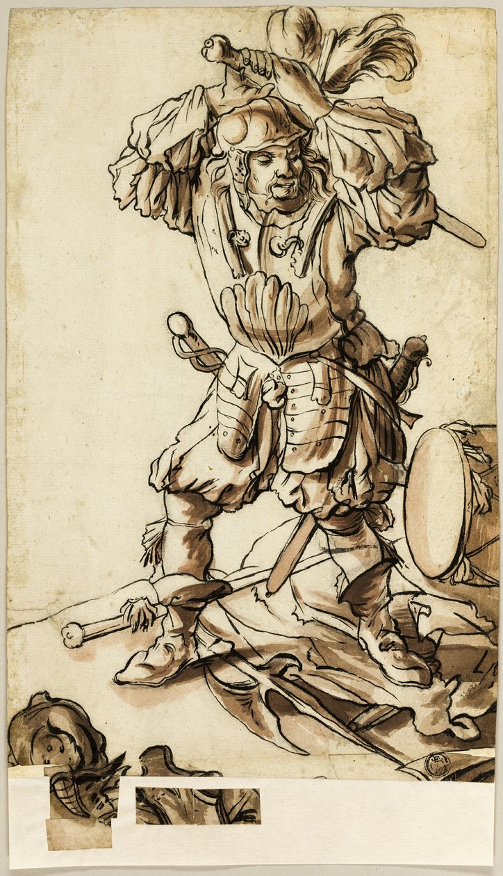 Een Landsknecht door Peter Paul Rubens