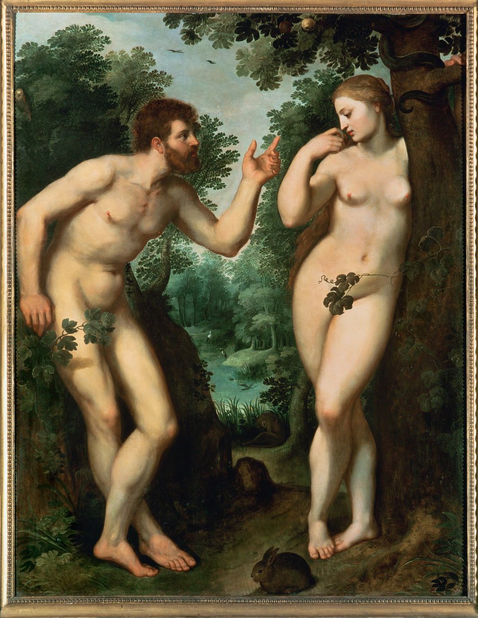 Adam en Eva (schilderij) door Peter Paul Rubens