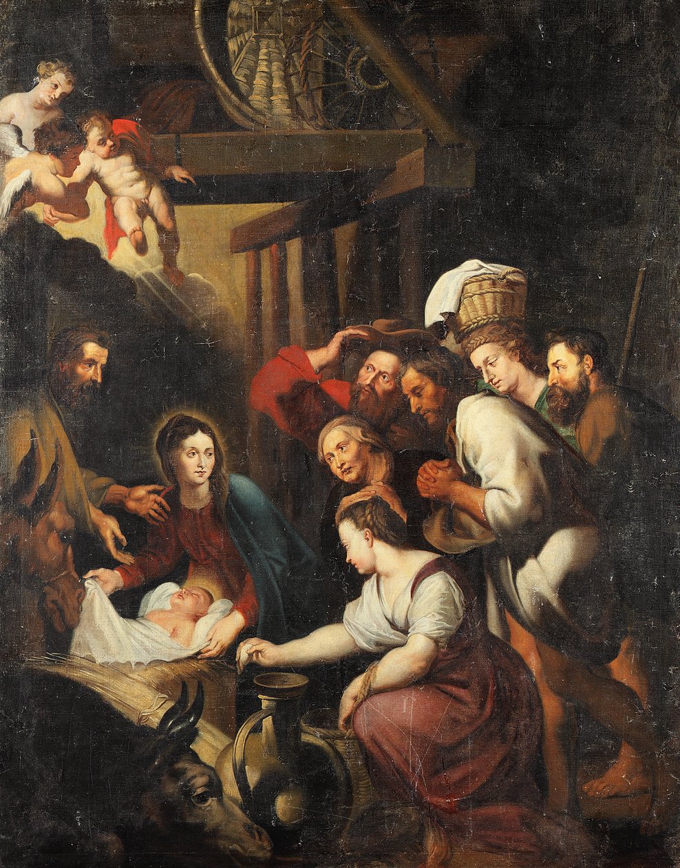 Aanbidding van de herders door Peter Paul Rubens