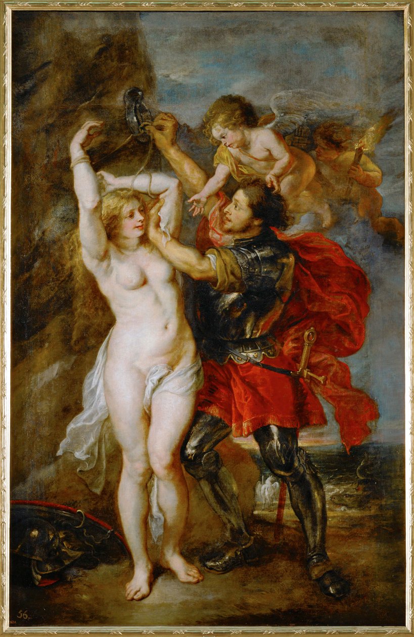 Andromeda bevrijd door Perseus door Peter Paul Rubens