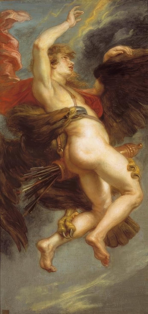 De ontvoering van Ganymedes door Peter Paul Rubens