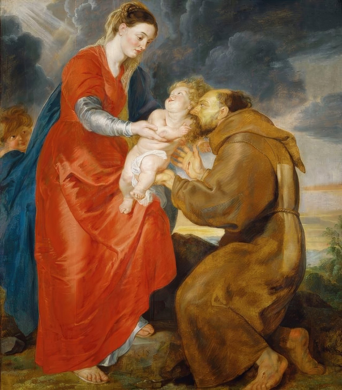 De Maagd verschijnt aan de heilige Franciscus door Peter Paul Rubens