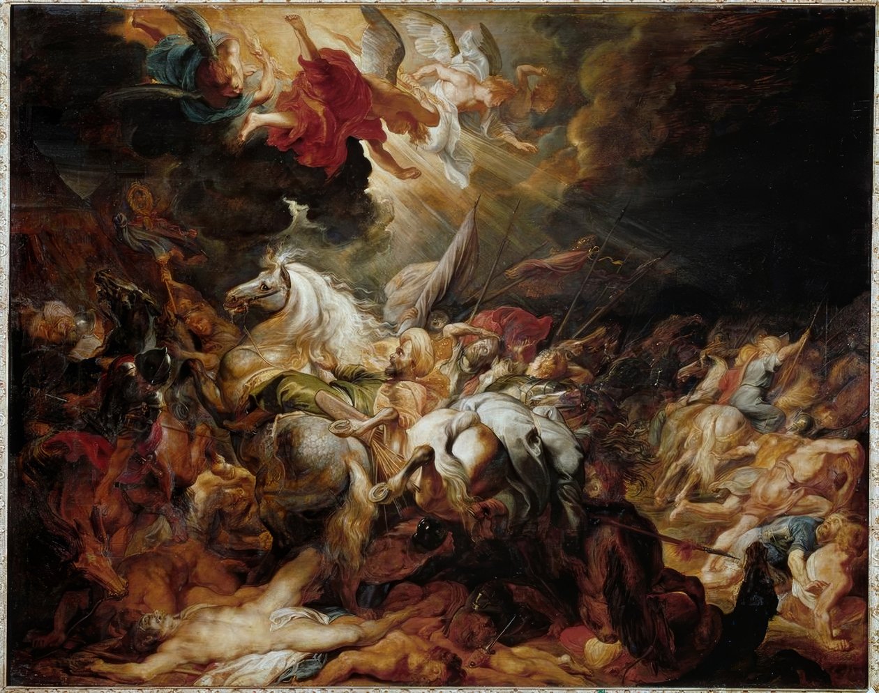 De nederlaag van Sanherib door Peter Paul Rubens