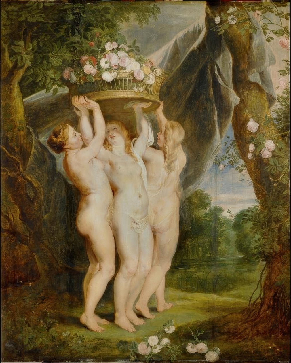 De drie Gratiën door Peter Paul Rubens