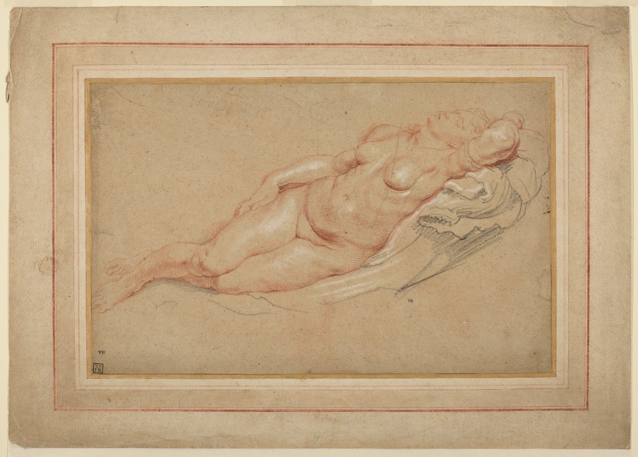 Vrouwelijk naakt door Peter Paul Rubens