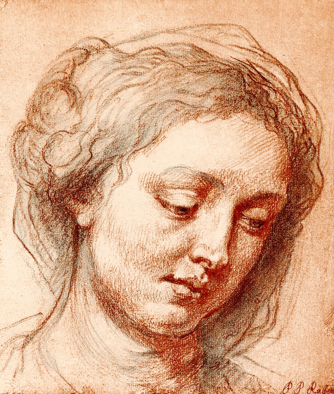 Meisjeshoofd door Peter Paul Rubens
