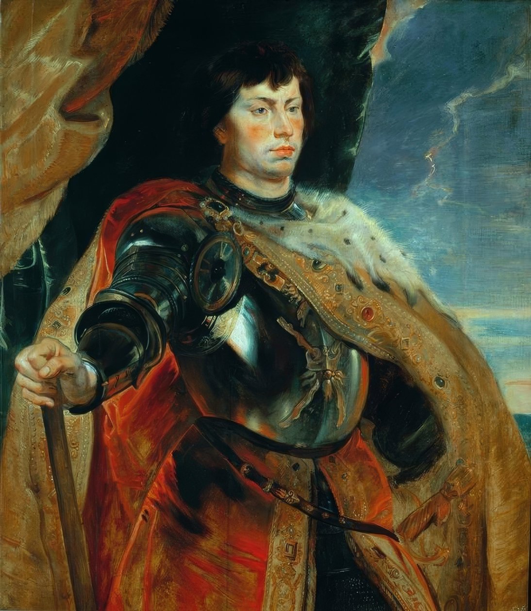 Karel de Stoute door Peter Paul Rubens