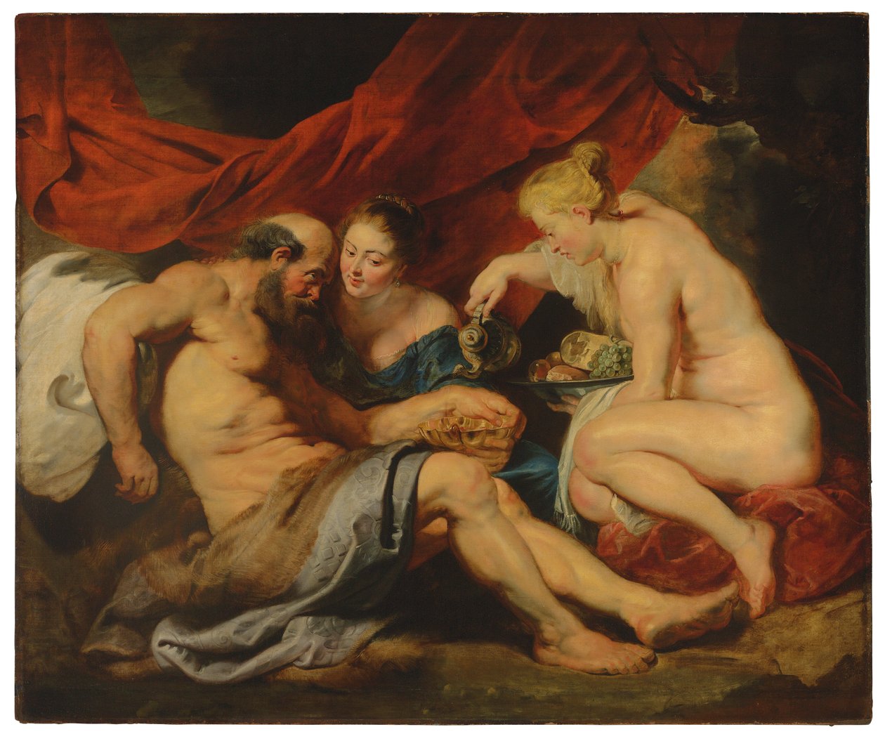 Lot en zijn dochters door Peter Paul Rubens