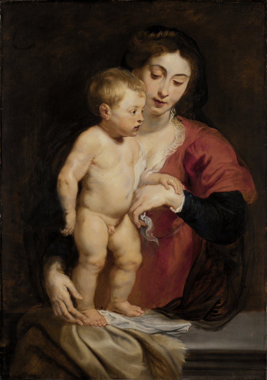 Madonna en Kind door Peter Paul Rubens