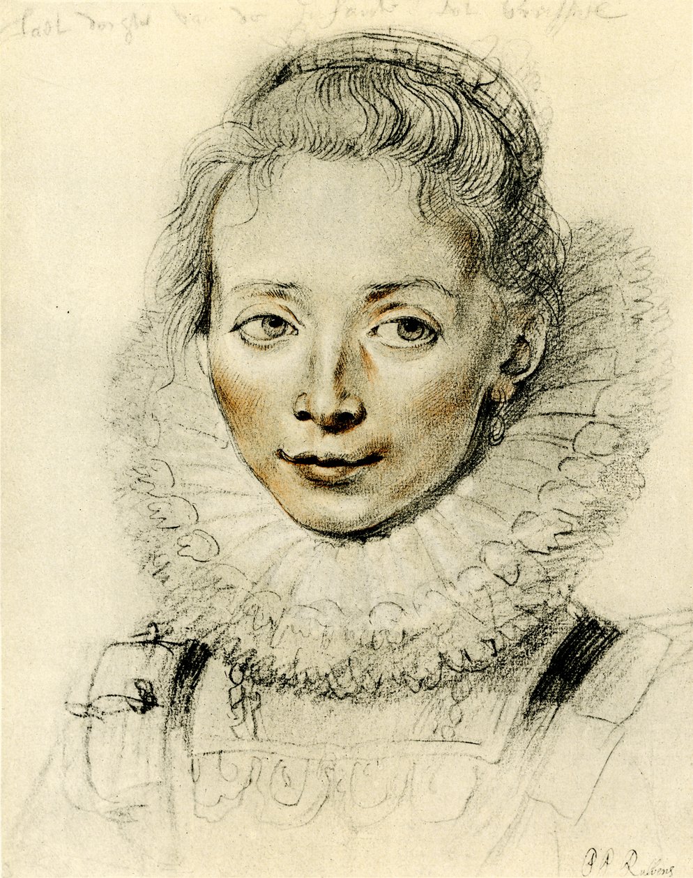 Dienstmeid van Infanta Isabella in Brussel door Peter Paul Rubens
