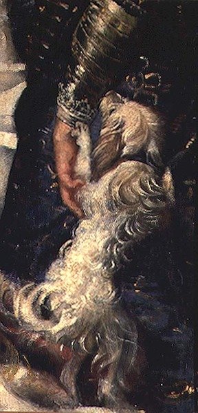Woeste puppy door Peter Paul Rubens