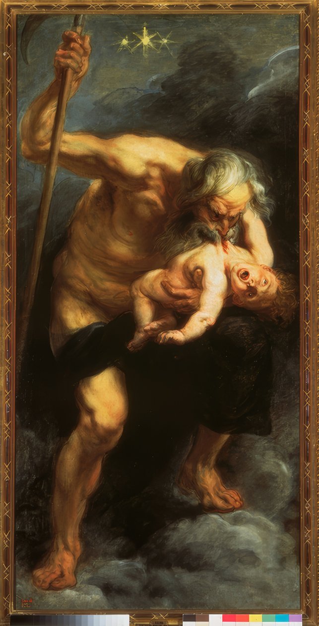 Saturnus verslindt een zoon door Peter Paul Rubens