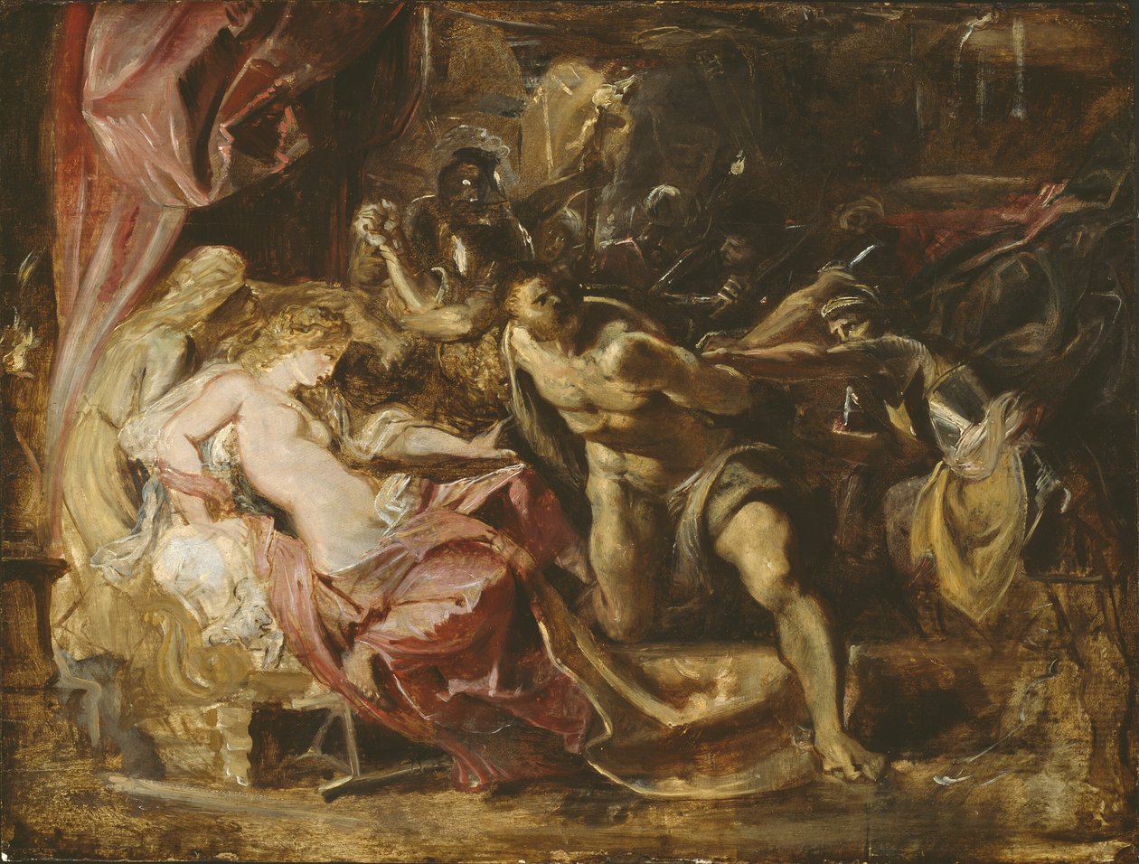 De gevangenneming van Simson door Peter Paul Rubens