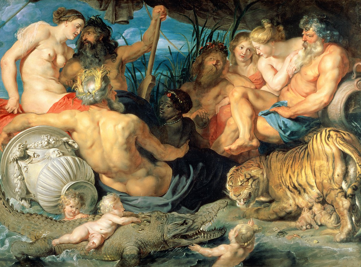 De Vier Continenten door Peter Paul Rubens
