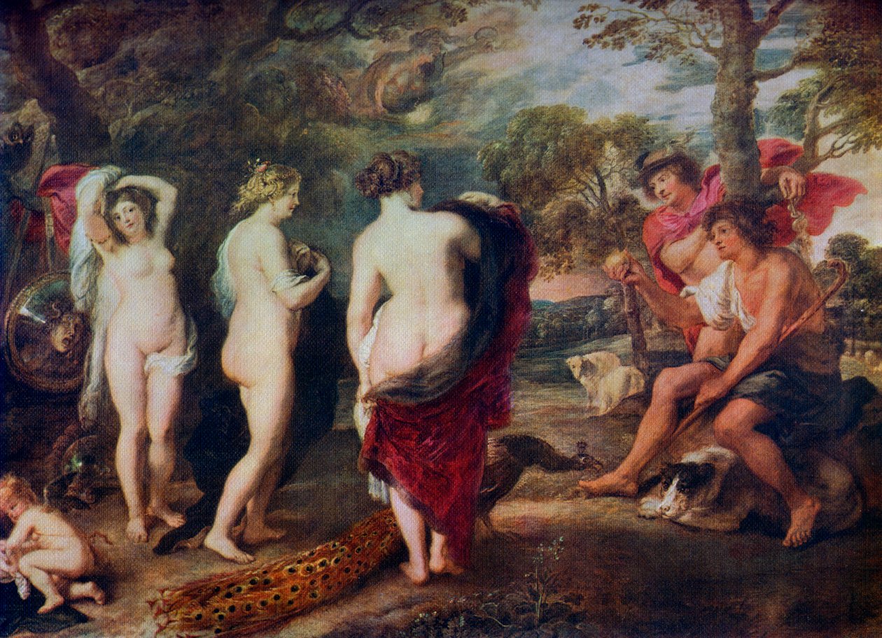 Het oordeel van Parijs, circa 1635-1638, 1912 door Peter Paul Rubens