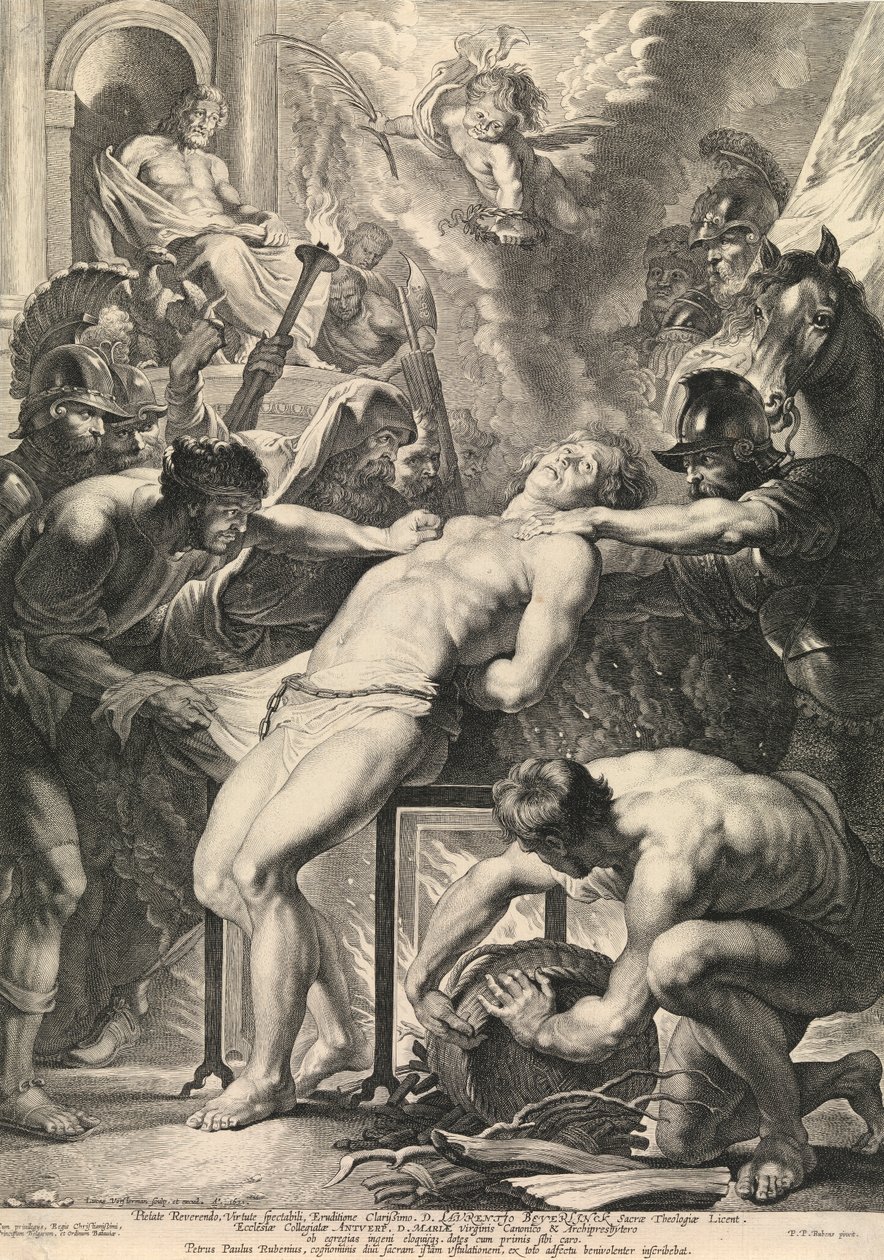 Het martelaarschap van Sint Laurentius door Peter Paul Rubens