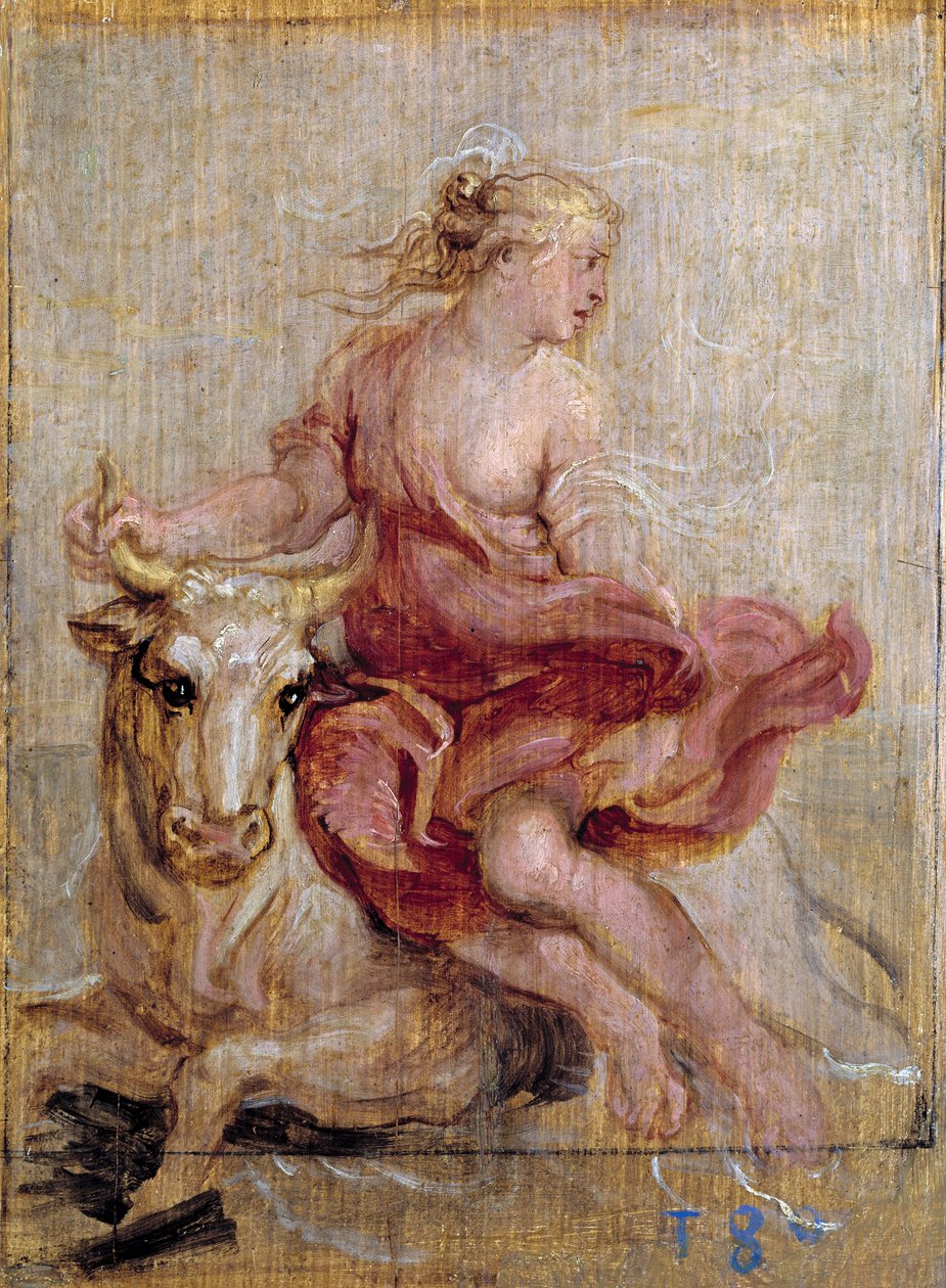 De Roof van Europa, 1636-7 door Peter Paul Rubens
