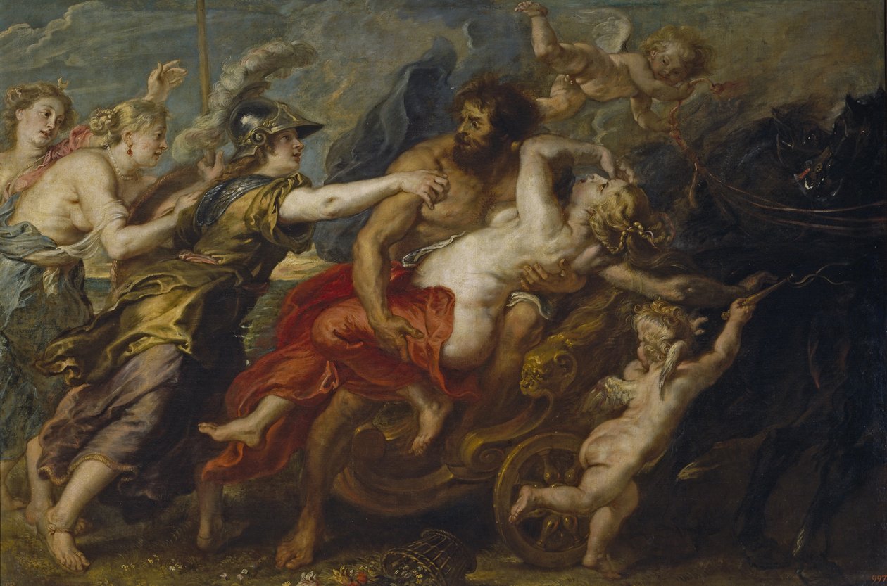 De ontvoering van Proserpina, 1636-1638 door Peter Paul Rubens