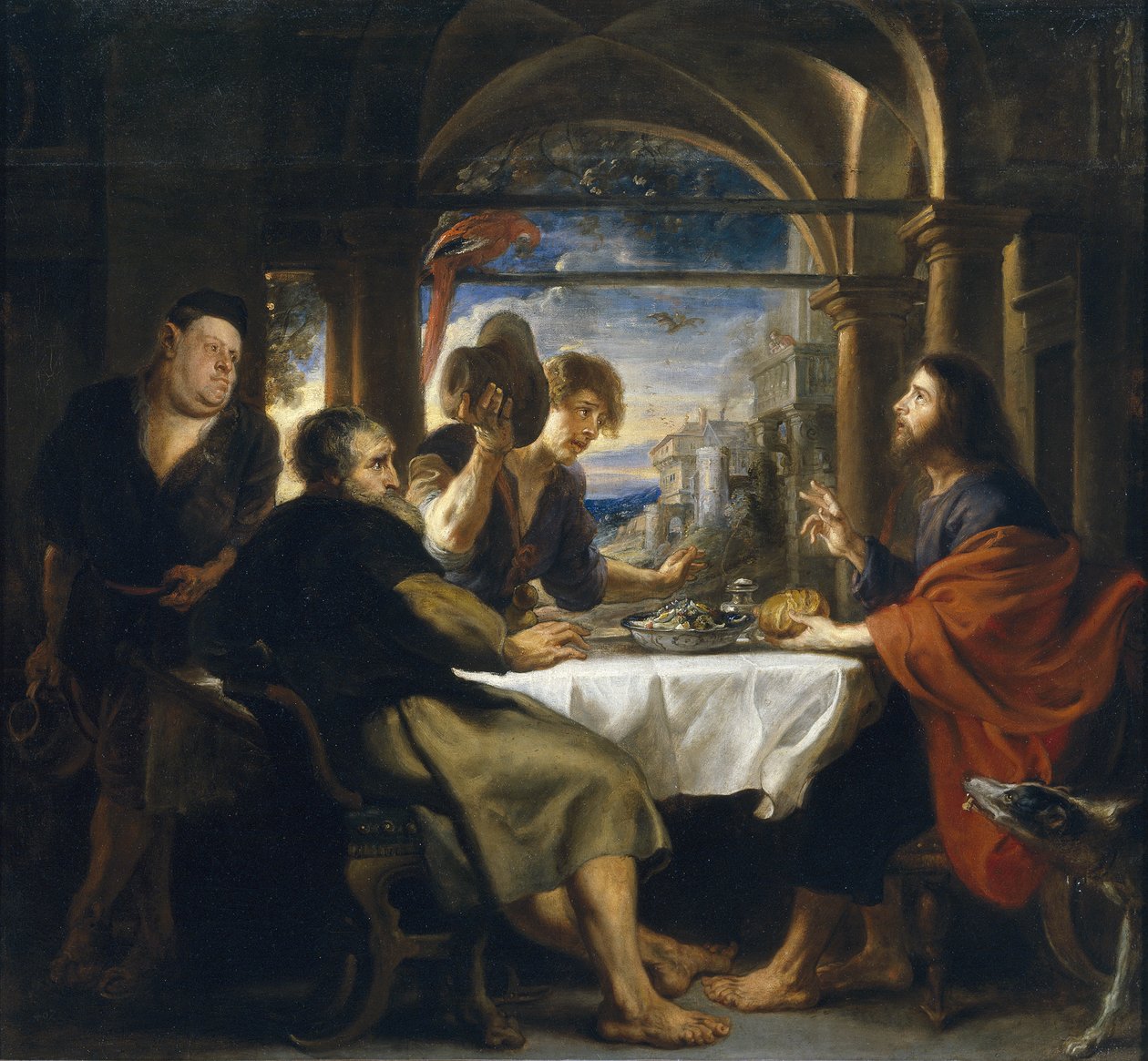 Het avondmaal in Emmaüs, 1638 door Peter Paul Rubens