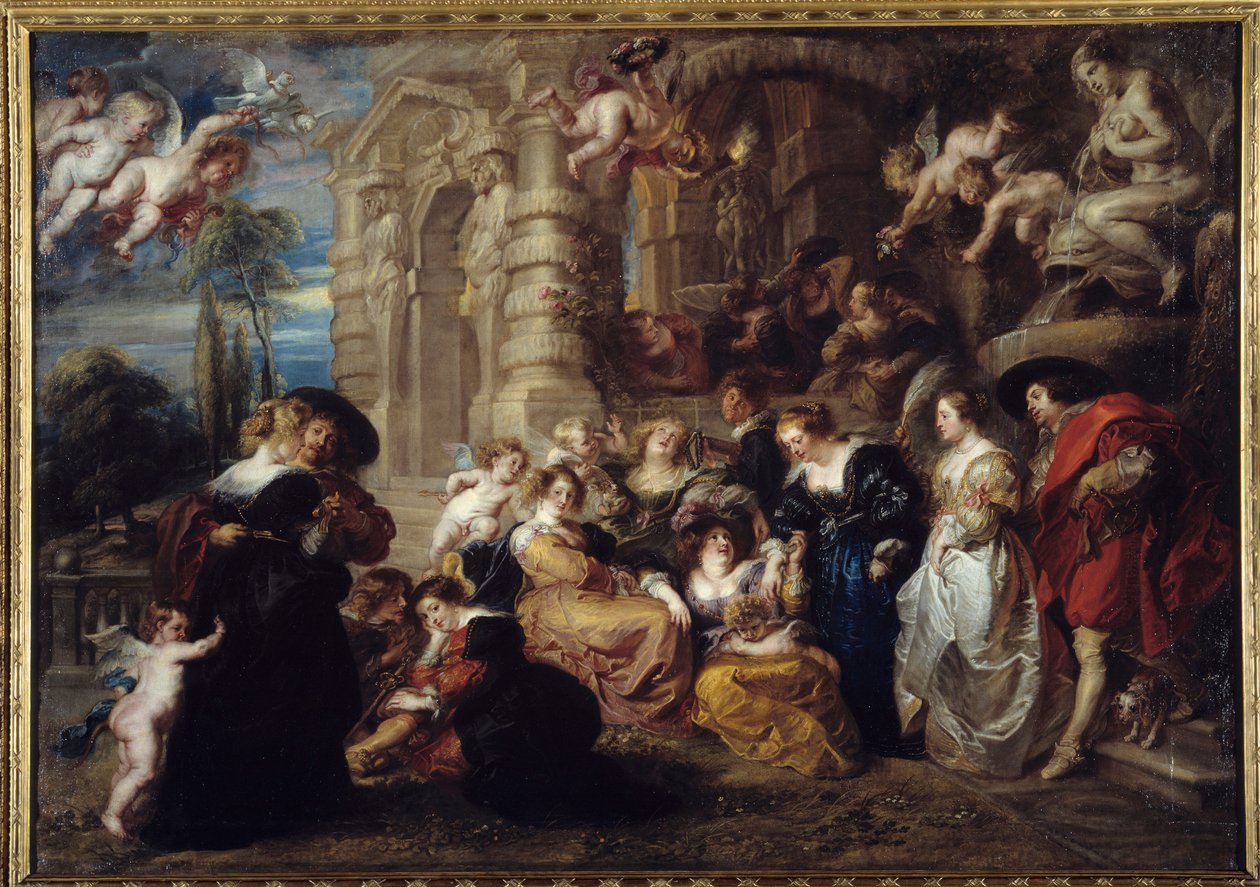 De tuin van de liefde door Peter Paul Rubens