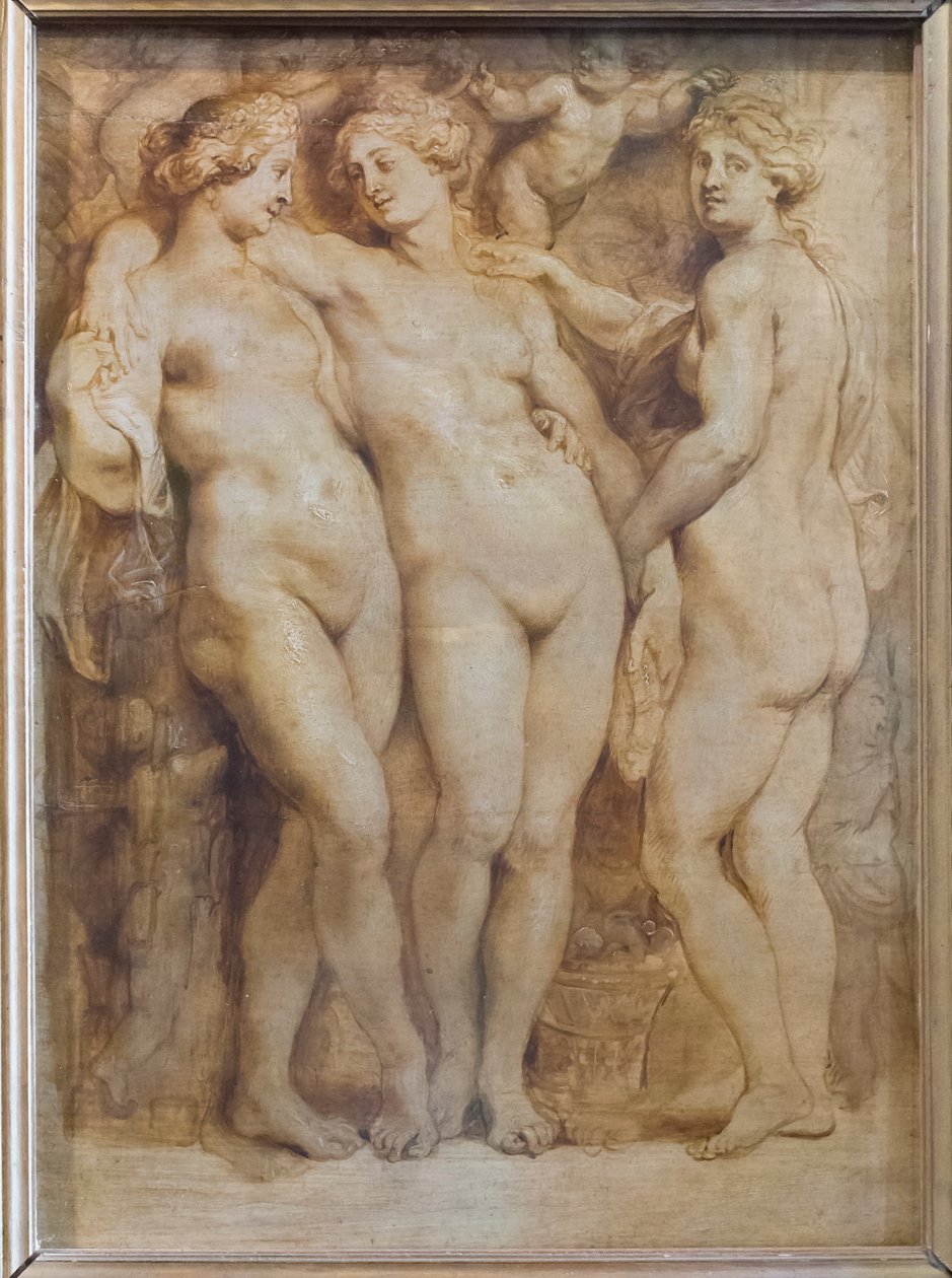 De drie Gratiën door Peter Paul Rubens