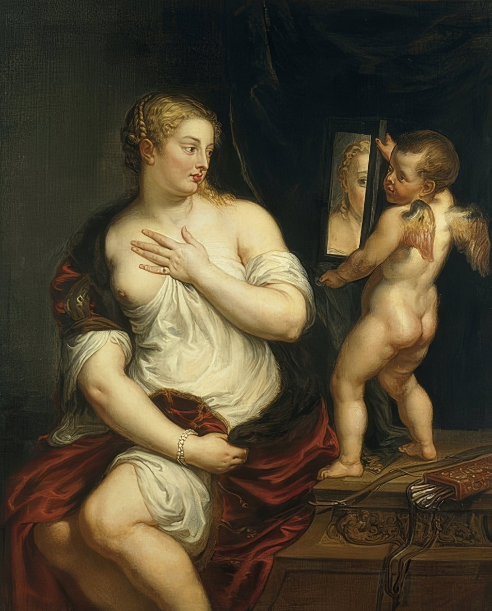 Venus en Cupido door Peter Paul Rubens