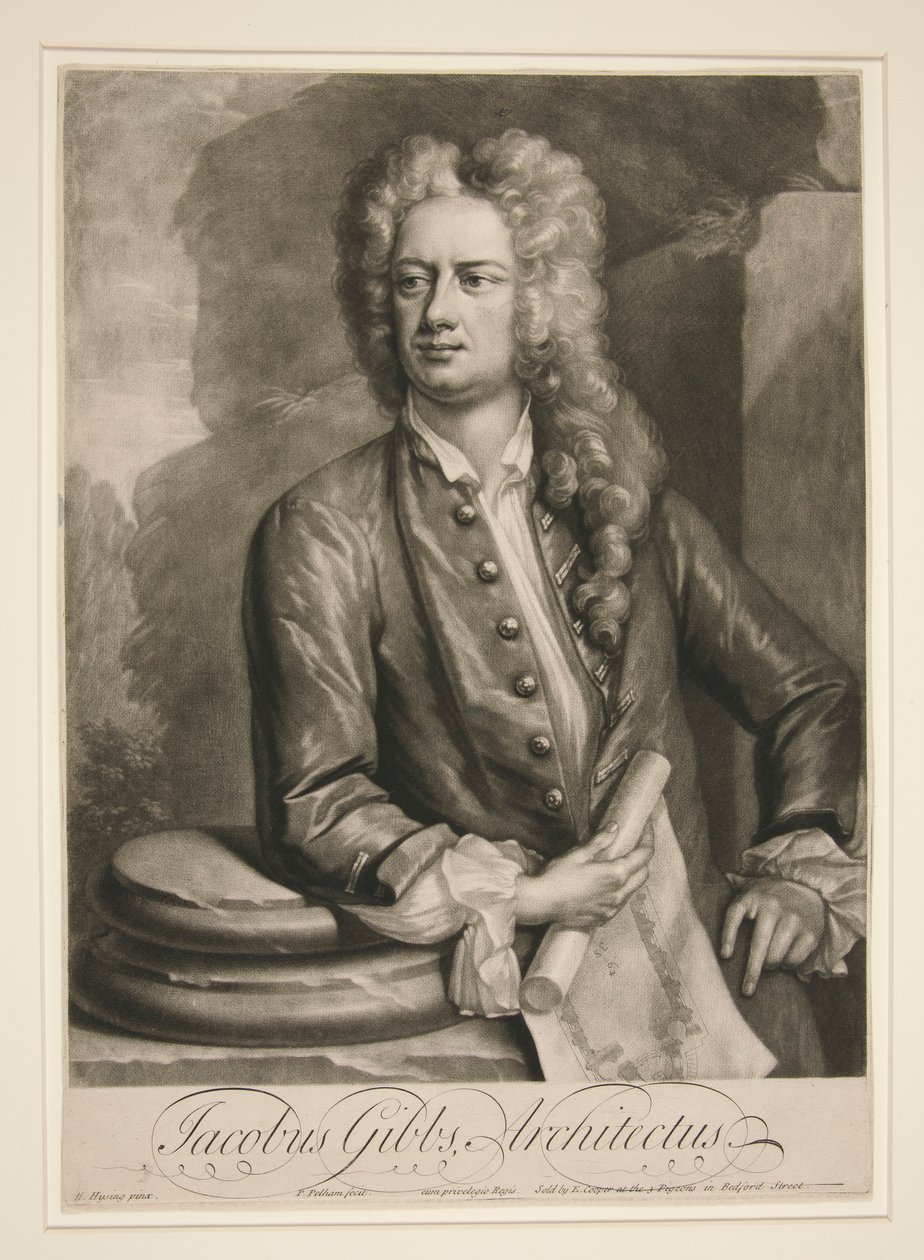 Jacobus Gibbs, Architectus door Peter Pelham