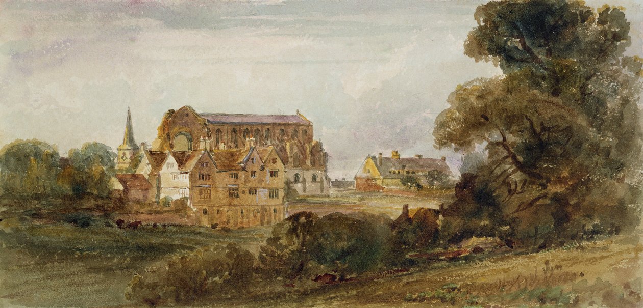Malmesbury Abdij, Wiltshire door Peter de Wint