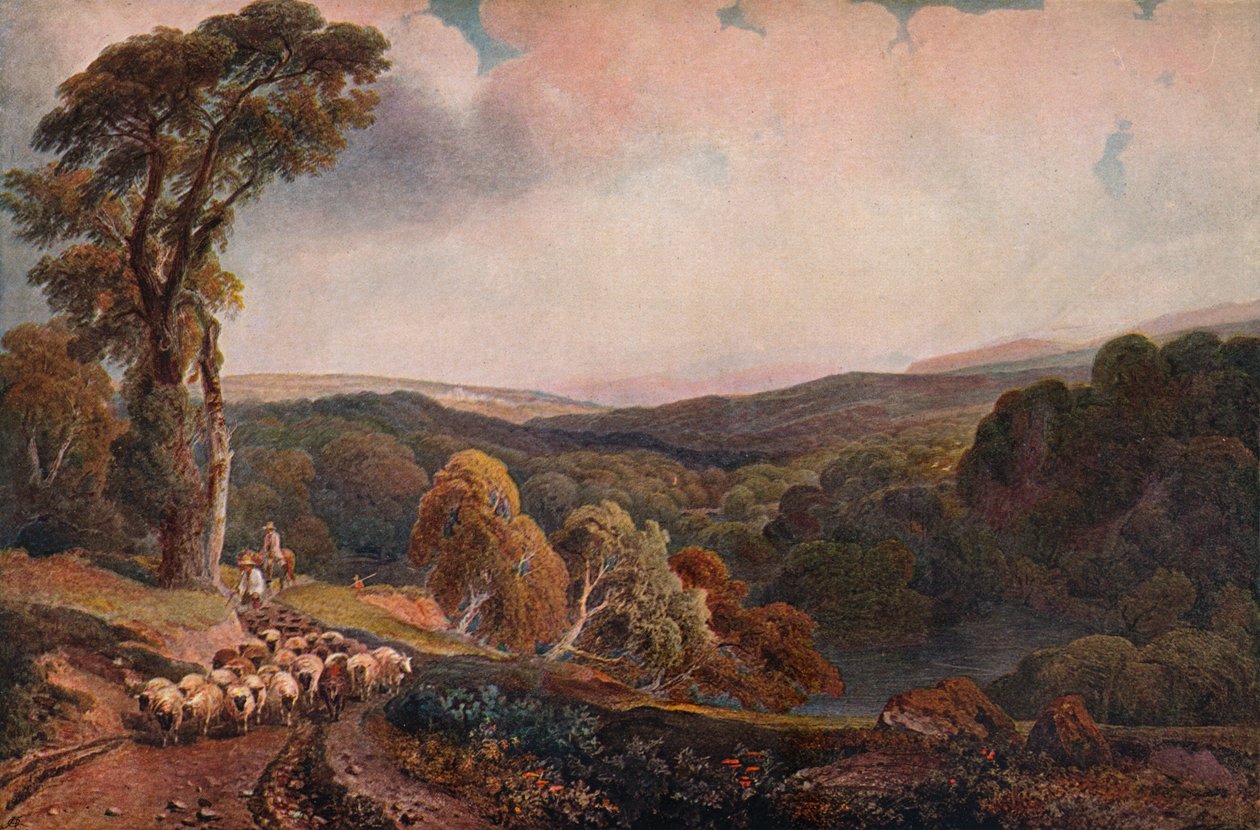 Dichtbij Lowther Castle, ca. 1818 door Peter de Wint