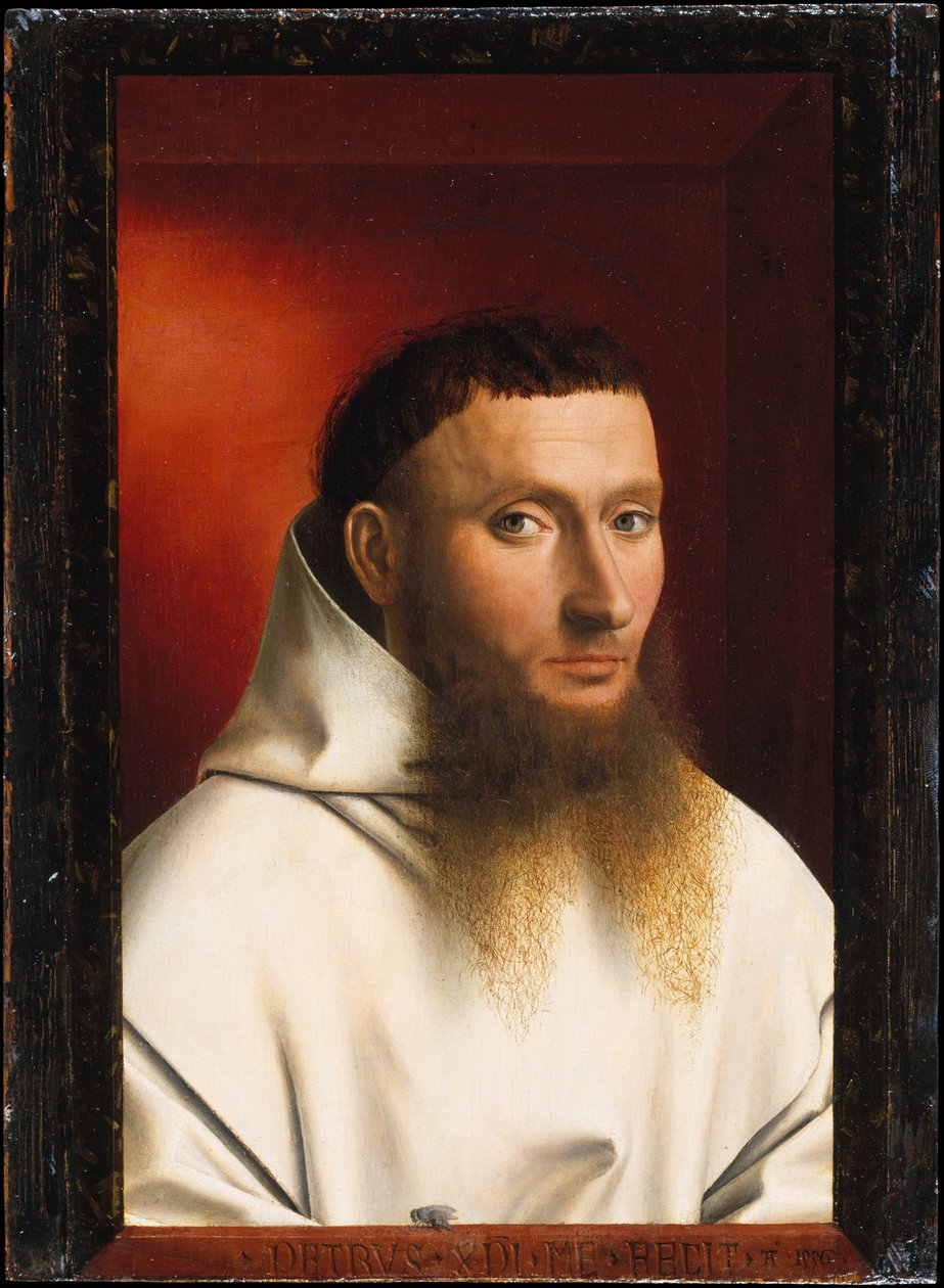 Portret van een Kartuizer door Petrus Christus