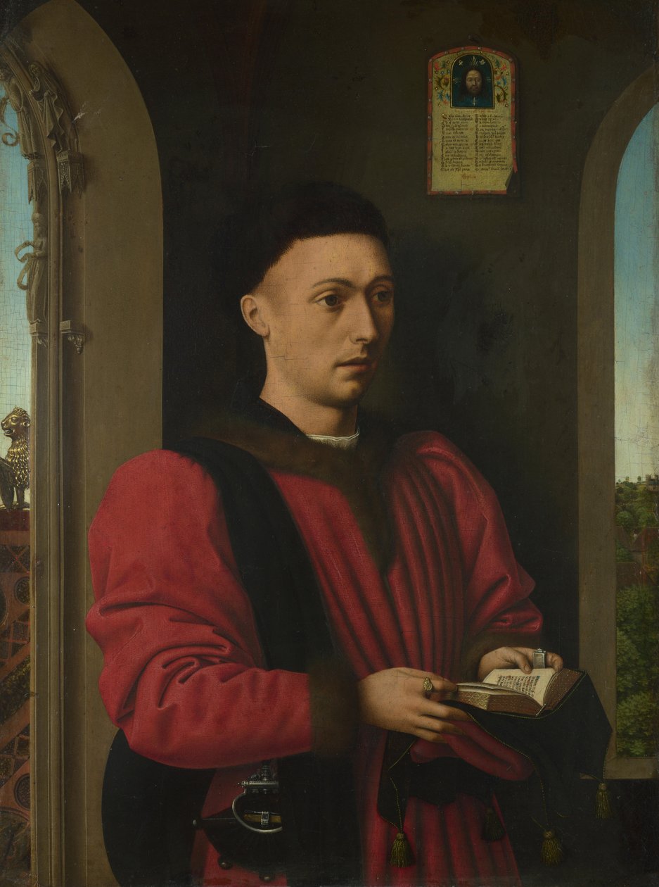 Portret van een jonge man, 1450-1460 door Petrus Christus