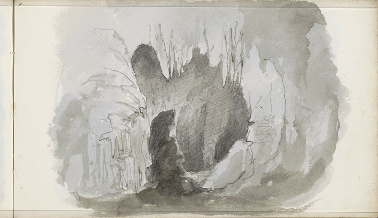 Druipsteengrot door Petrus Johannes Schotel