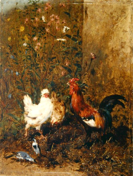 Kippen en Vogels door Philibert Leon Couturier