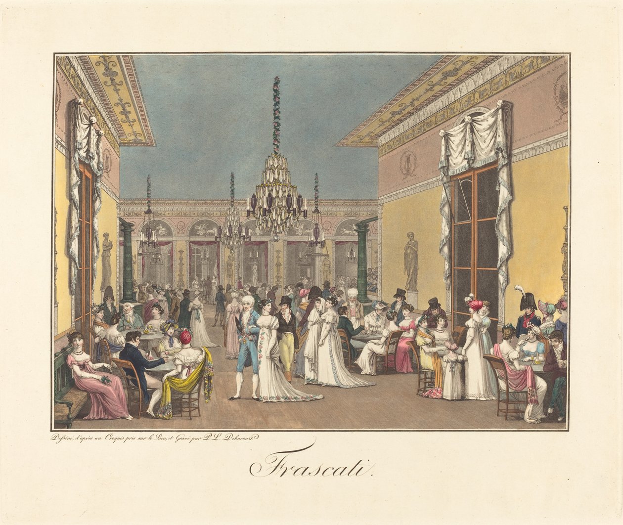 Frascati door Philibert Louis Debucourt