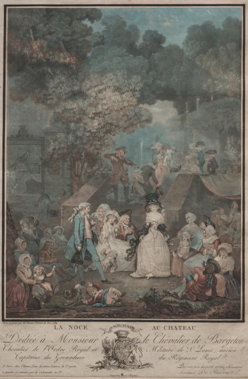 Het Huwelijk op het Kasteel door Philibert Louis Debucourt