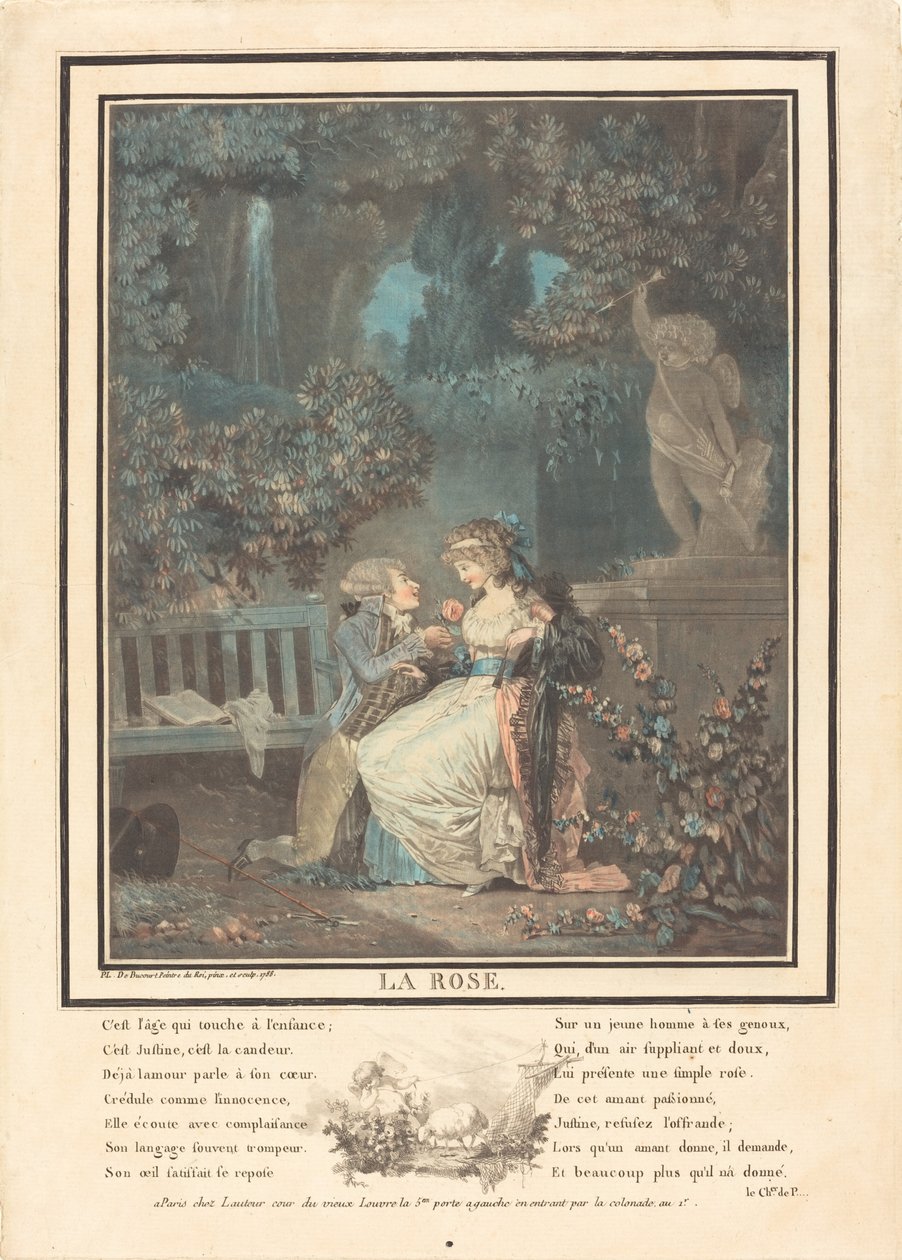 De Roos door Philibert Louis Debucourt
