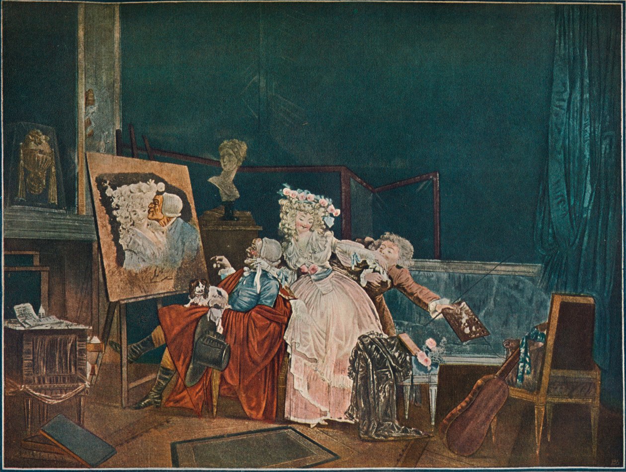 Les Deux Baisers, 1786, 1902 door Philibert Louis Debucourt
