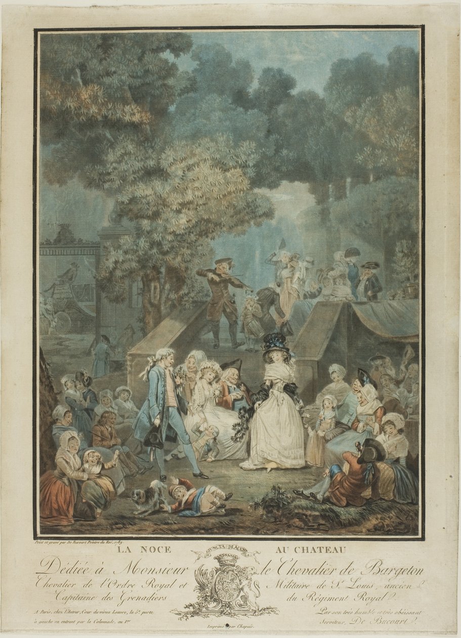 De nacht in het kasteel door Philibert Louis Debucourt