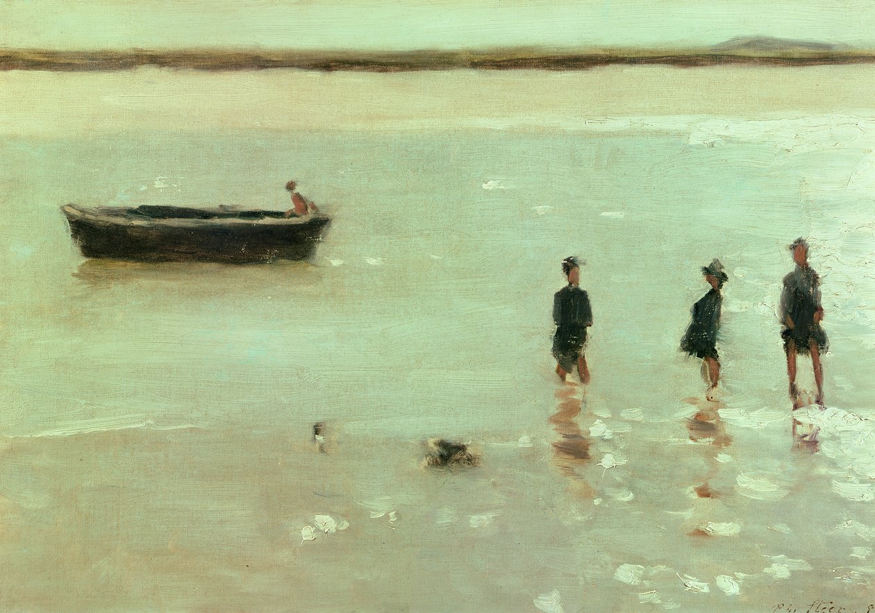 Strand bij Etaples, 1887 door Philip Wilson Steer