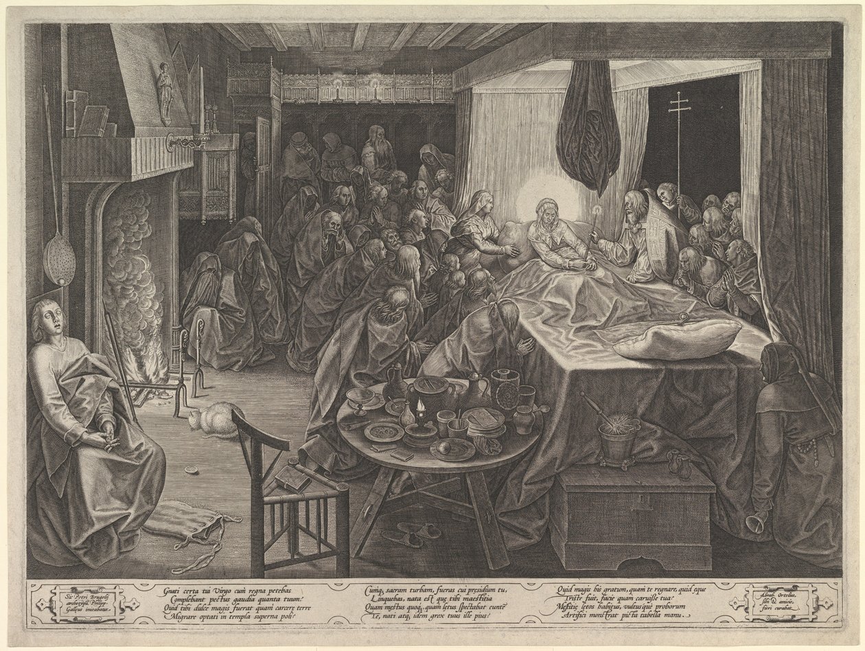 De Dood van de Maagd door Philip Galle