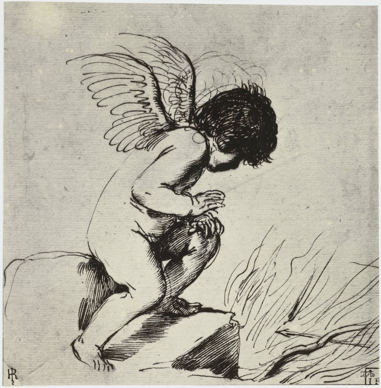 Anoniem, Een Cupido door Philip Henry Delamotte