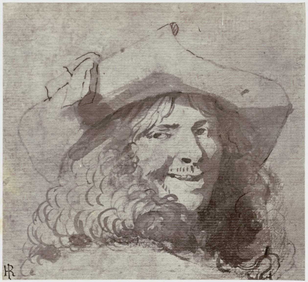 Frans Hals, The Humourist door Philip Henry Delamotte