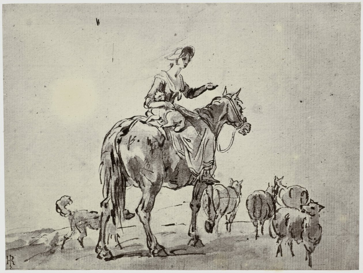 Gilpin, De herderin door Philip Henry Delamotte