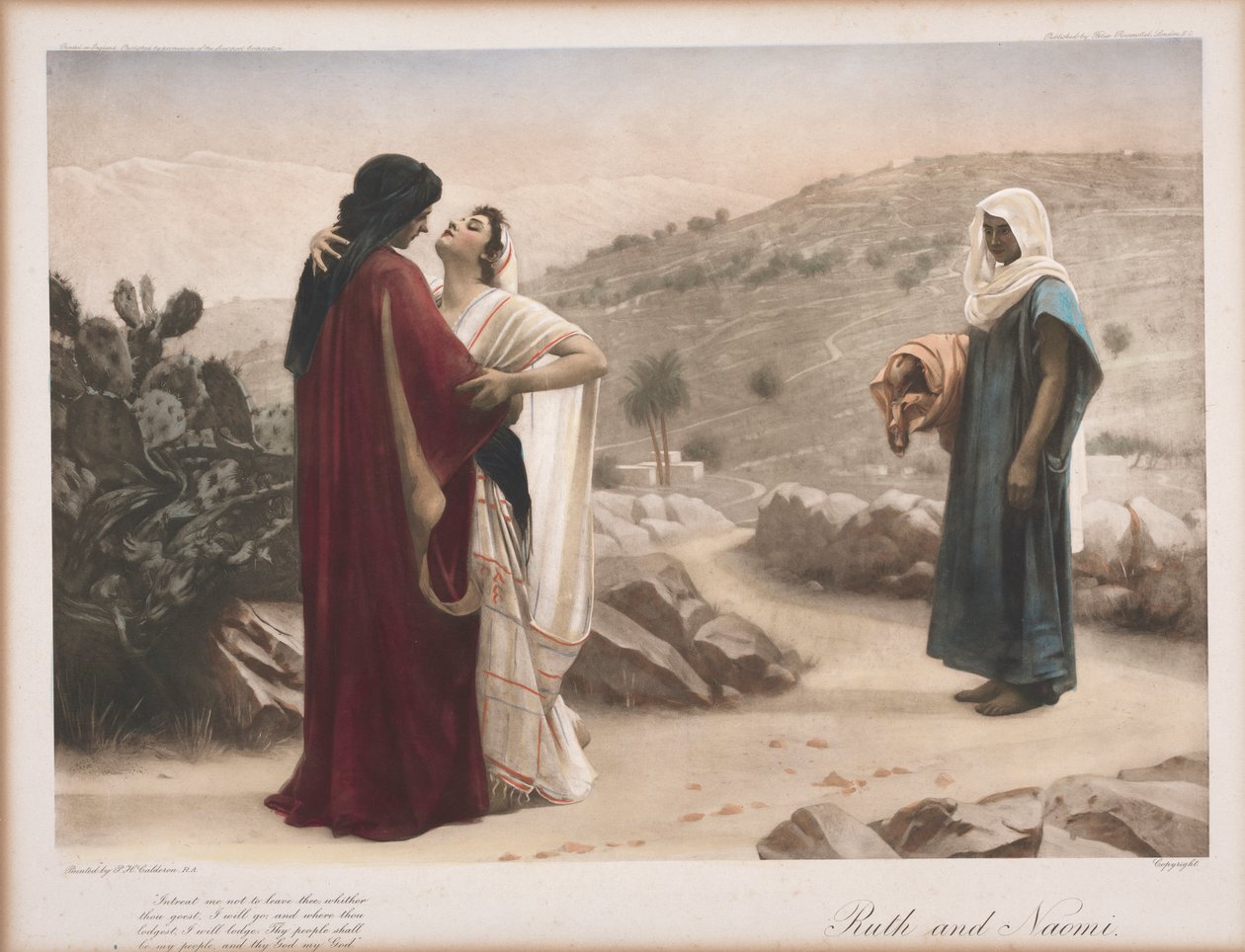 Ruth en Naomi door Philip Hermogenes Calderon