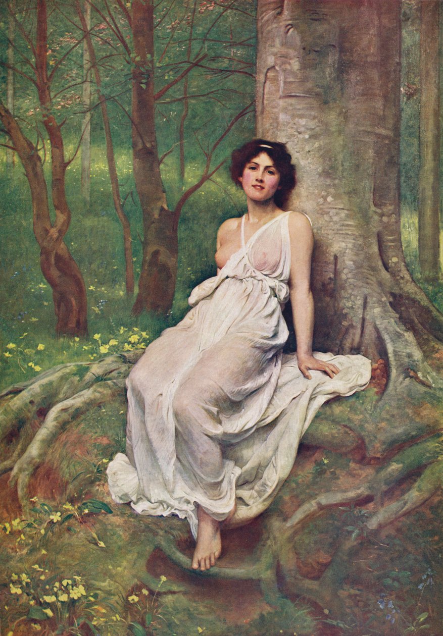 Lente, ca. 1897, ca. 1900 door Philip Hermogenes Calderon
