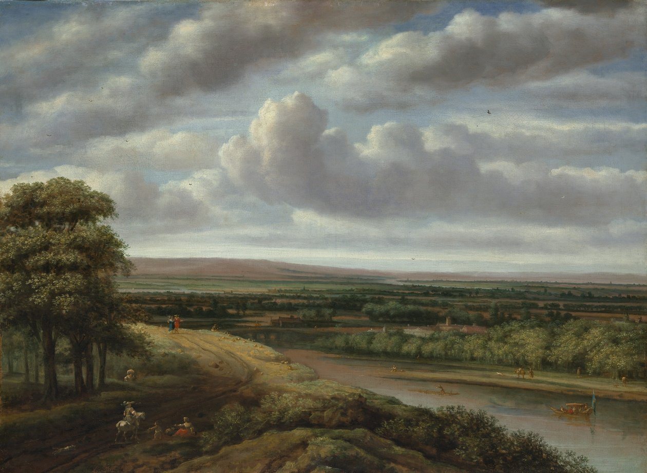 Een Uitgebreid Bebost Landschap door Philip Koninck