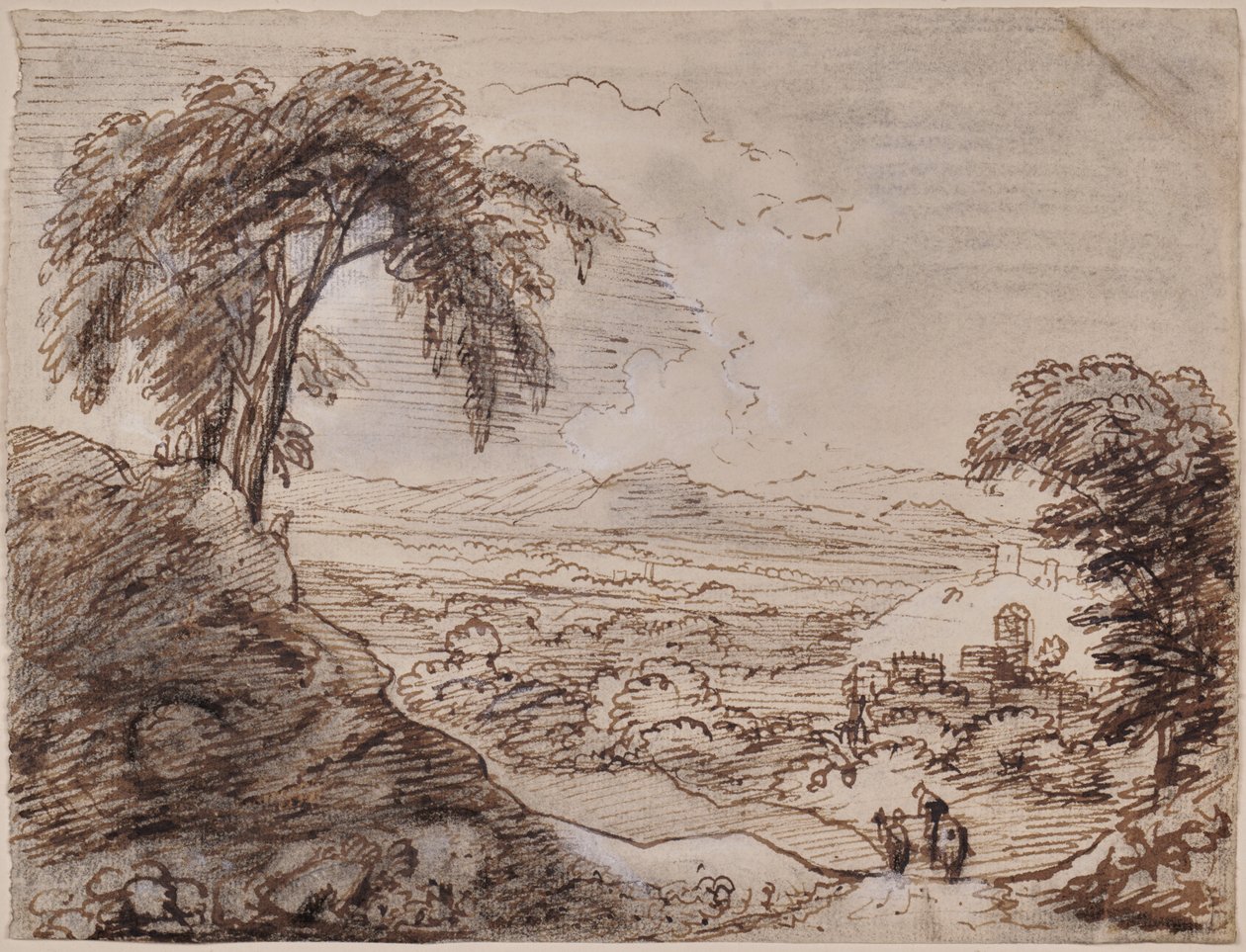 Landschap door Philip Vandyke Brown