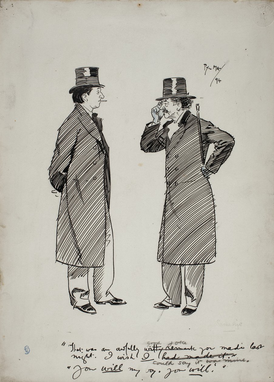 Oscar Wilde en Whistler door Philip William May