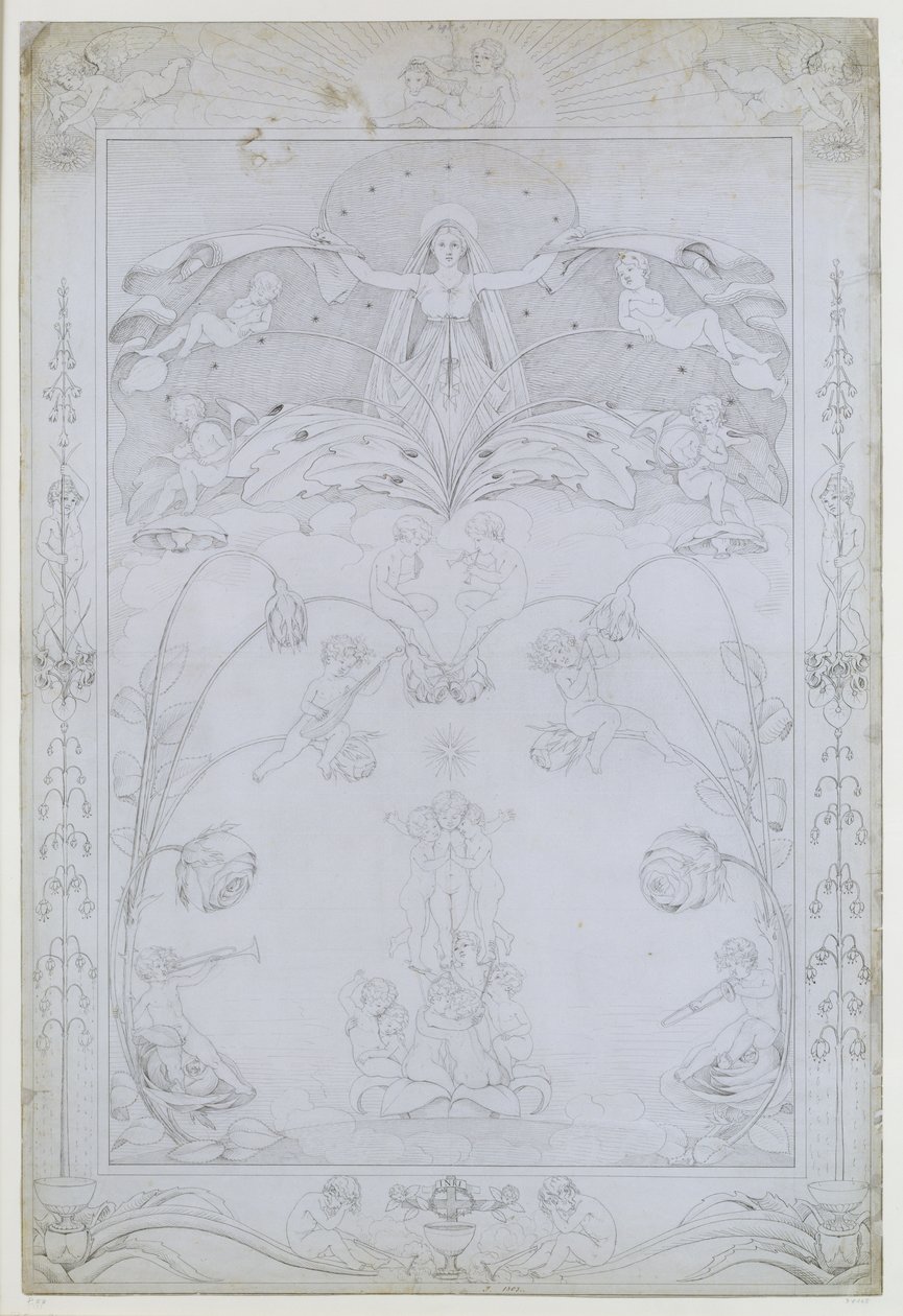 De Avond door Philipp Otto Runge
