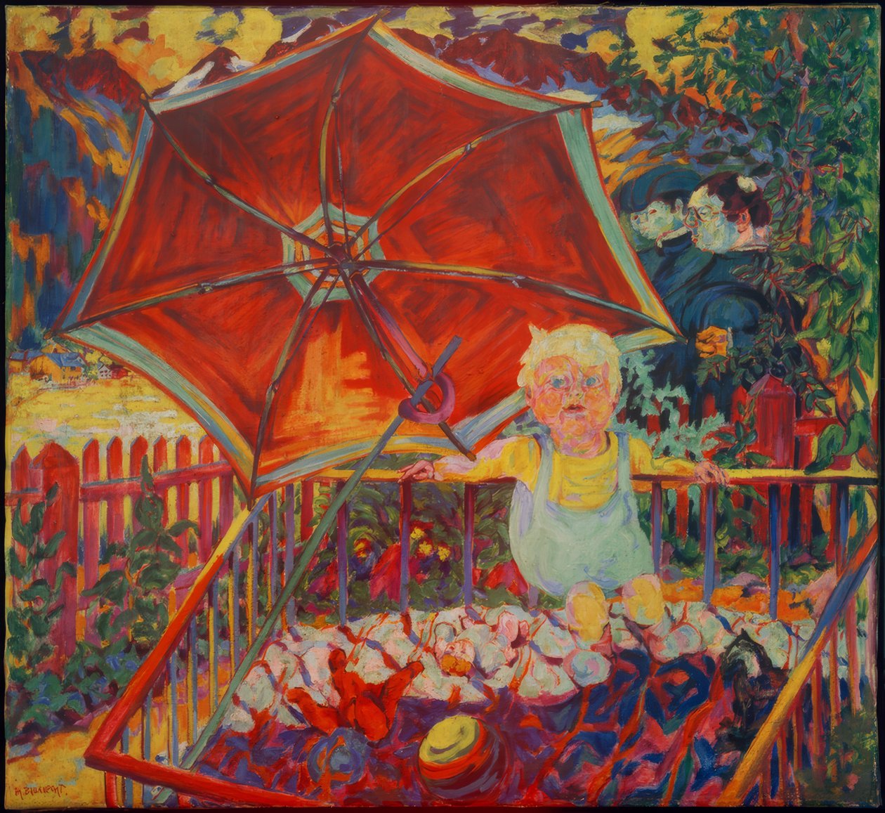 Eric in de box, (parasol) door Philipp Bauknecht
